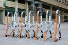 Aluminium Manual Safety Accordion Barrier Gate With Reflective Strickers