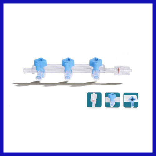 Medical disposable 3-PORT MANIFOLD with best quality and FDA