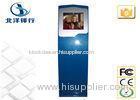 Innovative Church / Shopping Touch Screen Information Kiosk Free Standing With Printer