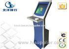 Shopping Mall / Hotel Waterproof Touch Screen Information Kiosk 19 Inch With Metal Keyboard