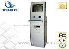 Customized Lobby / School Self Service Banking Kiosk With Card Dispenser