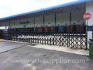 Warehouse Motorized Auto Folding Gate Powder Coated Retractable