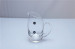Top promote 100ml 150ml glass teapot glass jug with handle for wholesale