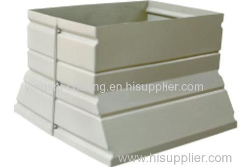 Hot product side outlet wind duct