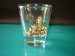 Cheap clear frosted glass shot glass for wholesale