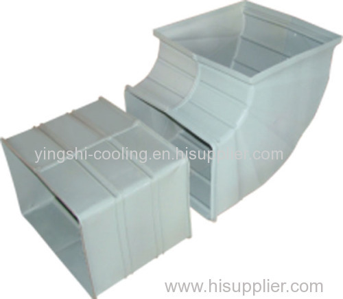 pp plastic square air outlet duct