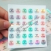 Custom hologram security label for cellular qc passed labels
