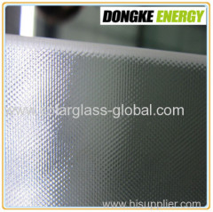 low iron prismatic tempered glass for solar panel