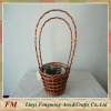 Garden decor willow flower basket with liner