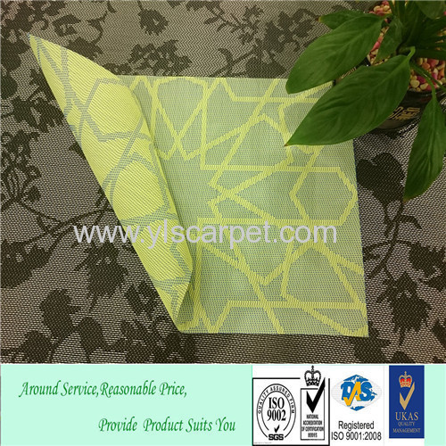 PVC woven fabric food serving placemats mesh placemats