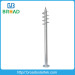 Q235 HDG ground screw for Aluminum Solar Pv Module Ground Mounting System Concrete Base Or Ground Screw