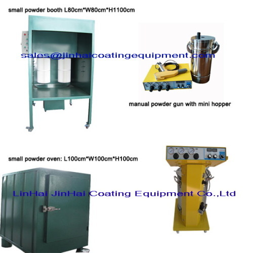 Sell Small Manual Powder Coating System Line Spray Booth Oven And Powder Gun