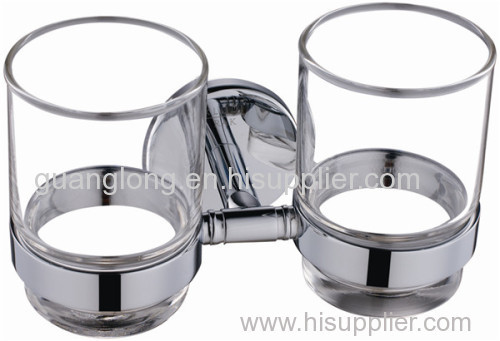 double tumbler holder brass