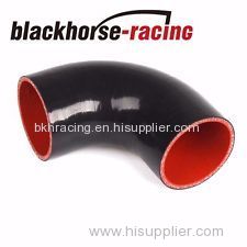 Black 0.25" 6.5mm 90 Degree Elbow Silicone Hose Pipe Turbo Intake Silicone Hose