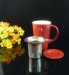 ceramic stoneware tea mug with SS infuser