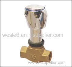 Brass Stop Valve With Decorate Plated