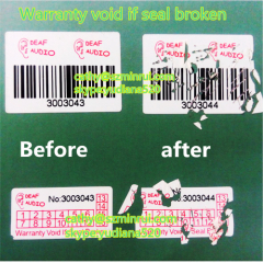 self adhesive warranty void label if seal broken