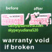 self adhesive warranty void label if seal broken