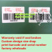 self adhesive warranty void label if seal broken