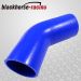1-3/4" to 1-1/2" Blue 45 degree Reducer Elbows Silicone Hose 45mm to 38mm
