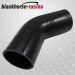 1-1/2" to 1" Black 45 degree Reducer Elbows Silicone Hose 38mm to 25mm