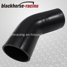 4" to 3" Black45 degree Reducer Elbows Silicone Hose 102mm to 76mm