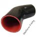 3" to 2" Red 45 degree Reducer Elbows Silicone Hose 76mm to 51mm