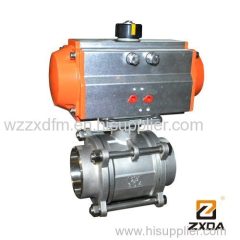 high pressure welded ball valves with pneumatic actuator