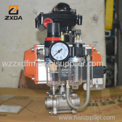 high pressure welded ball valves with pneumatic actuator