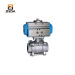 stainless steel ball valve cf8 ball valve 3pc pneumatic threaded ball valve