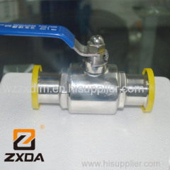 SMS 3A ISO DIN Penumatic Sanitary Tri-clamp Ball Valves SS304 CF8 CF3M