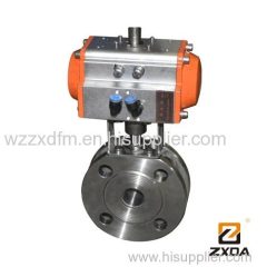 Pneumatic thin ball valve Wafer Type stainless steel ball valve