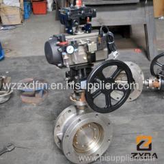 pneumatic hard sealed Butterfly Valve flanged butterlfy valves