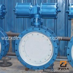 pneumatic hard sealed Butterfly Valve flanged butterlfy valves