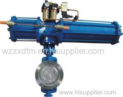 pneumatic metal seat Butterfly Valve wafered butterlfy valves