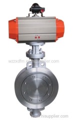 pneumatic metal seat Butterfly Valve wafered butterlfy valves