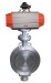 pneumatic metal seat Butterfly Valve wafered butterlfy valves