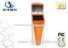 Information Invoice Self Service Banking Kiosk For IC Card Reader / Card Issuing