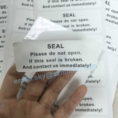 Minrui Middle Size Rectangle Security Seal Sticker for Tamper Evident