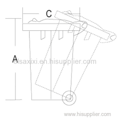 plastic dustbin(240L)/trash bin/waste bin/trash can/garbage bin/ garbage can