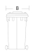 plastic dustbin(240L)/trash bin/waste bin/trash can/garbage bin/ garbage can