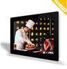 84" 4K LCD Display Monitors Metal Wall Mounted With Industrial Panel