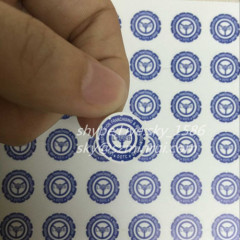 Round Dia 20mm Custom Screw Warranty Seal Sticker Made by Professional Adhesive Label Manufactures