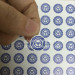 Round Dia 20mm Custom Screw Warranty Seal Sticker Made by Professional Adhesive Label Manufactures