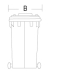 plastic dustbin(120L)/trash bin/waste bin/trash can/garbage bin/ garbage can