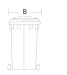 plastic dustbin(120L)/trash bin/waste bin/trash can/garbage bin/ garbage can