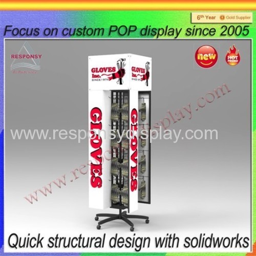 Floor hot selling custom acrylic glove display stand