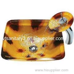 ceramic bathroom glass basin