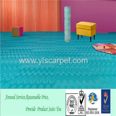 2017 colorful Recycled pvc flooring bedroom carpet easy clean and install