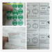 Wholesale White Rectangle QC Pass Stickers Printed Date and Logo for Security